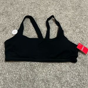 NWT black low impact sports bra size medium